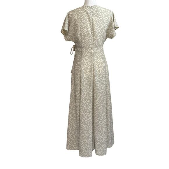 Cream/sage maxidress, 4, soft romantic, Easter, Sunday brunch, cottagecore - Picture 3 of 5